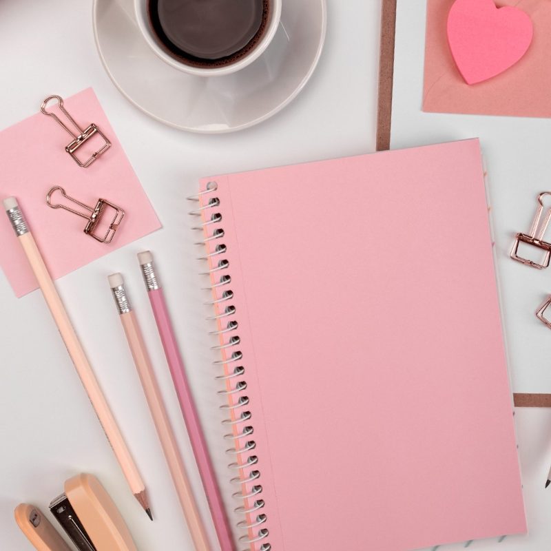 Pink notebook